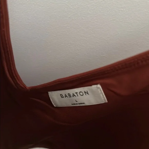 Babaton Rust Red One-Piece bodysuit - Picture 2 of 2